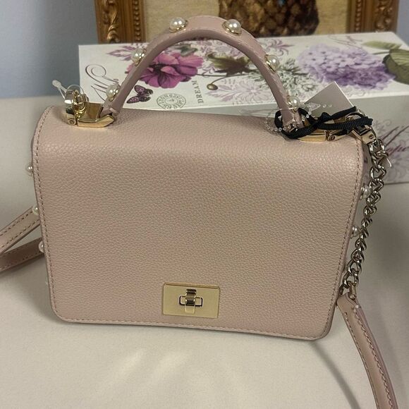 kate spade Maisie Serrano Place Pearl Warm Beige Mini Crossbody Purse Bag - Picture 6 of 8